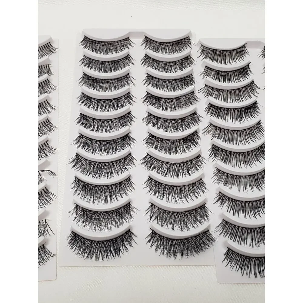 Zwellbe Fashion False Eyelashes - Variety of 48 Pairs w. 1 Extra Lash
